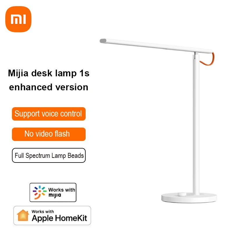  Xiaomi Mijia Table Lamp 1S Enhanced Version Ra95 High Color Rendering Index Support Voice Control Eye Protection Fold Desk Light 