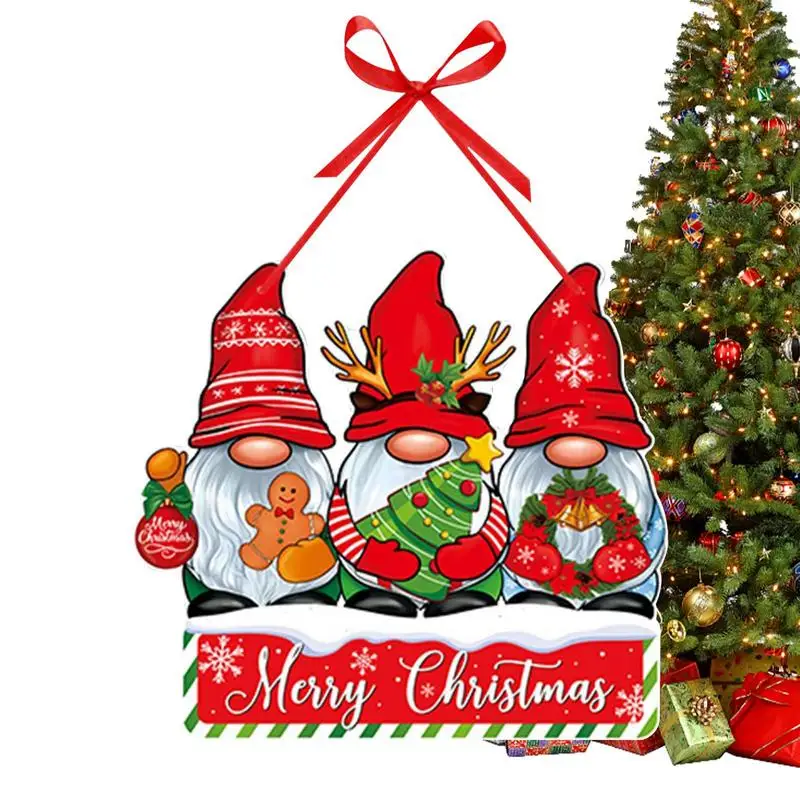 Christmas Door Signs Decorative Multi-Functional Door Signs For Festive Season Seasonal Decors Fo Handles Walls Drapes