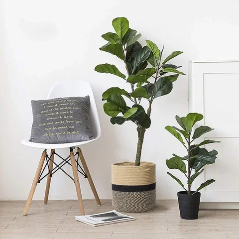 

Woven Hand Straw Planter Basket Outdoor Indoor Storage Flower Pot Plant Container Decoration Living Room Home