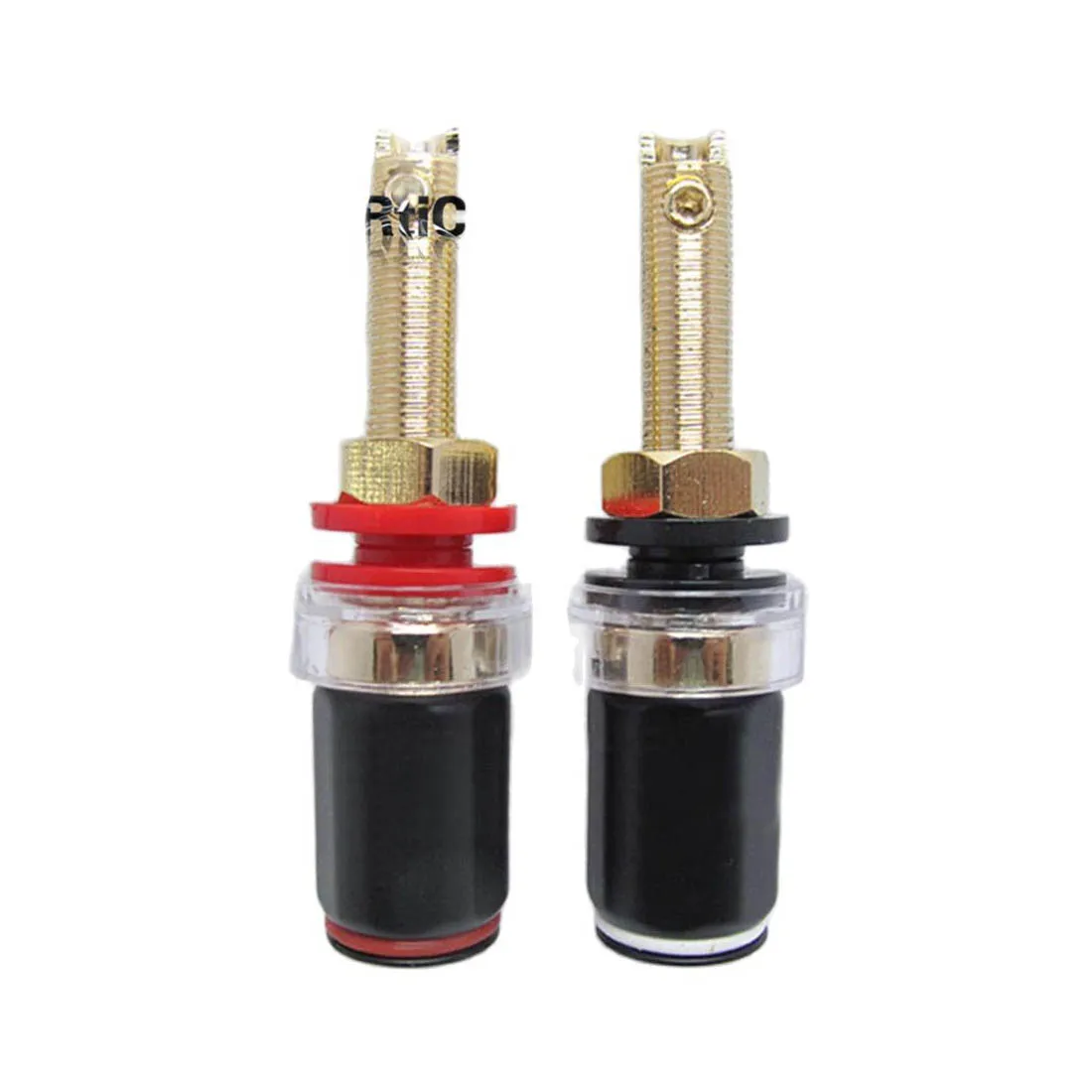 

A Pair Banana Connector Goldplated Solder-free Plug Sockets Copper Terminals New Wholesale