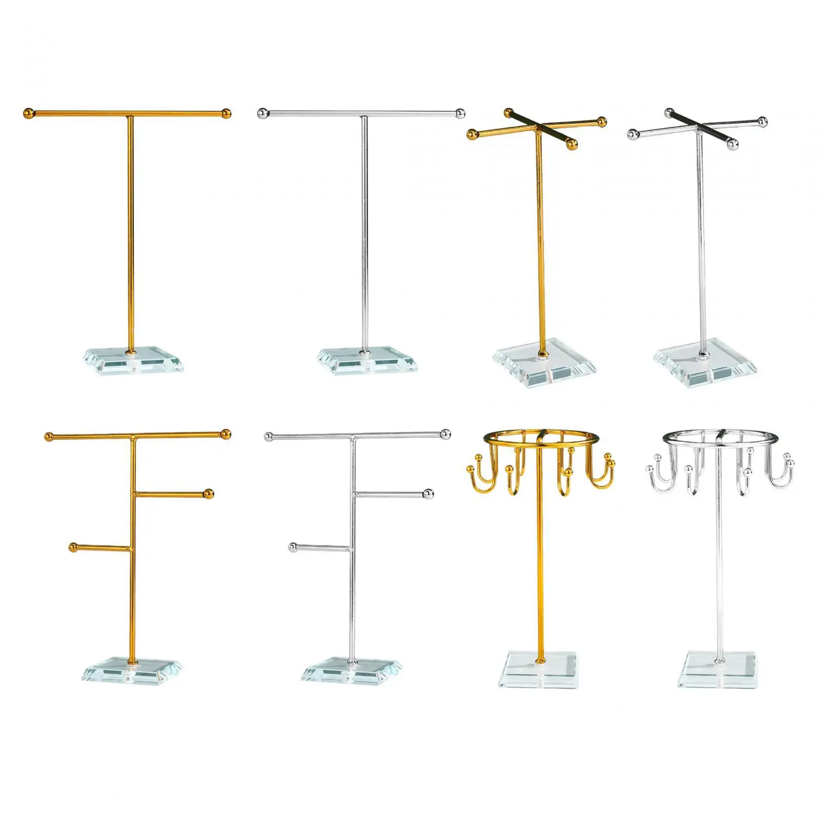 

Jewelry Display Stand T Shaped Show Jewelry Necklace Holder Minimalist Jewelry Holder for Hanging Pendant Earrings Watch