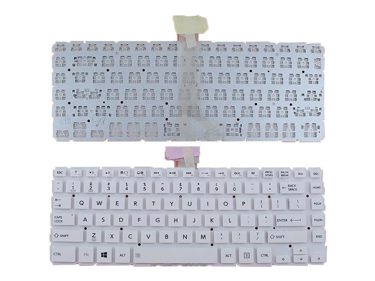 

Клавиатура US для Toshiba L40-B, белая, без рамки, Win8 PN: 9z. Nbfsq.101 V71SQ 01, новая клавиатура для ноутбука с