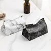 Marble Pattern PU Tissue Storage Box, Nordic Ins Dining Table, Coffee Table, Car Drawer Box, Wholesale 1