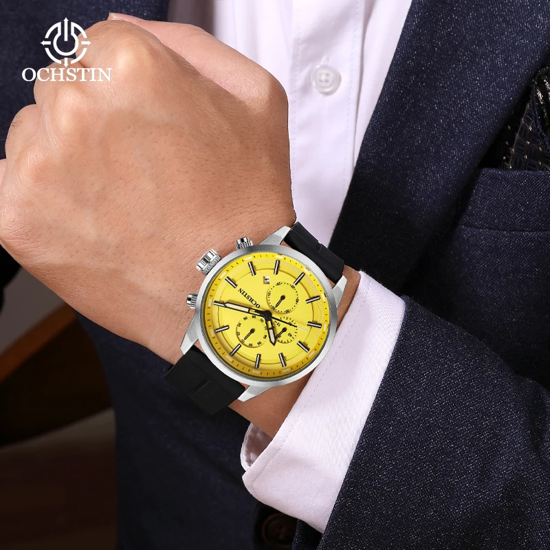 OCHSTIN Legend Multifunction Quartz Core Promotional Model 2024 Fashion Men's Quartz Watch Men's Chronograph Watch