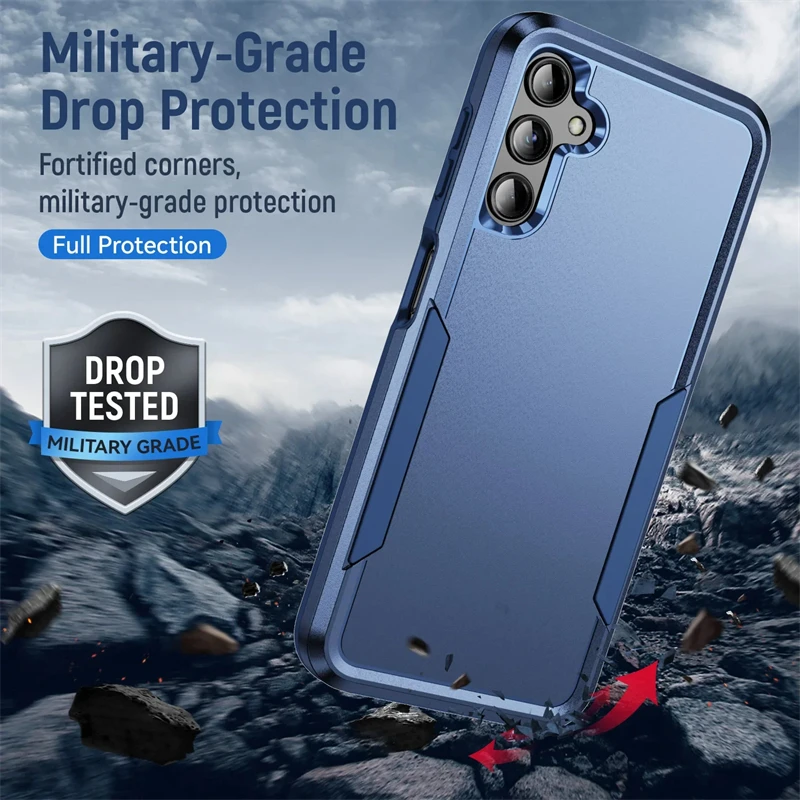 Rugged Shockproof Hybrid Phone Case - Heavy-Duty Protection Cover