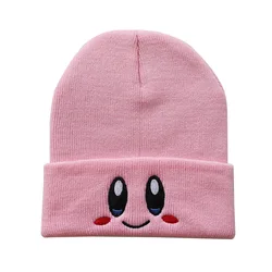 Cozy Kawaii Knitted Kirby Hat - Cute Unisex Cosplay Cap (Pink)