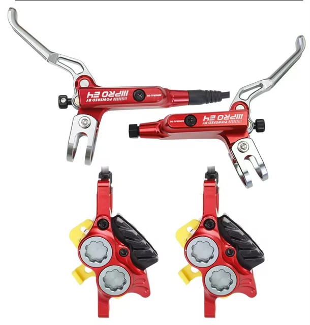 Set Freni A Disco Idraulici Per Mountain Bike: Doppio Pistone, Pinze Anteriori E Posteriori, Tubo Olio A Prova Di Esplosione, 160 Mm