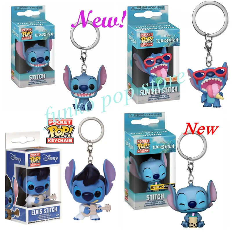 Funko Stitch Series Keychains 2 Pack Stitch Angel STITCH Elvis TIKI  Lilo&STITCH Lilo Stitch 626 Vinyl Figure Toys - AliExpress