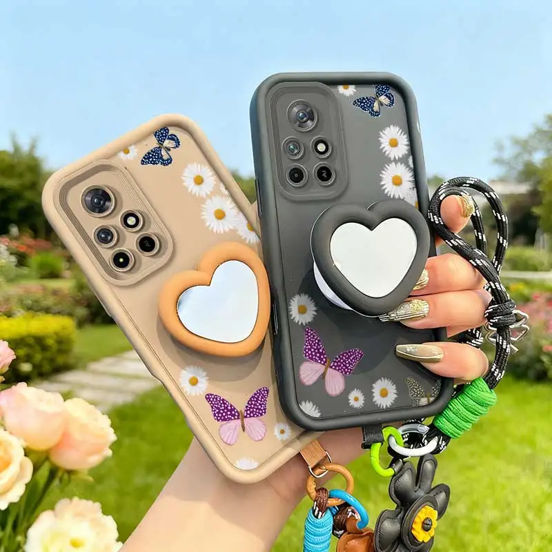 Colored Butterfly Phone Case Set with Lanyard and Craft Embellishments