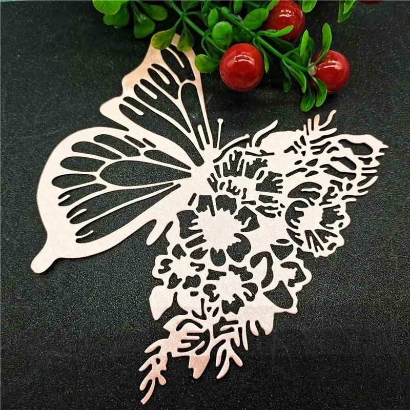 Creative Cartoon Butterfly Diy Mold Black Metal Cutting Dies Album Paper Cards Ornament Crafts Embossing Die Cuts Home Supplies