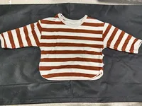 Spring Kids Striped Long Sleeves T-shirt Toddler Girl Loose Bottoming Shirt Boy Baby Casual Tops Fashion Children Cotton Tees 6