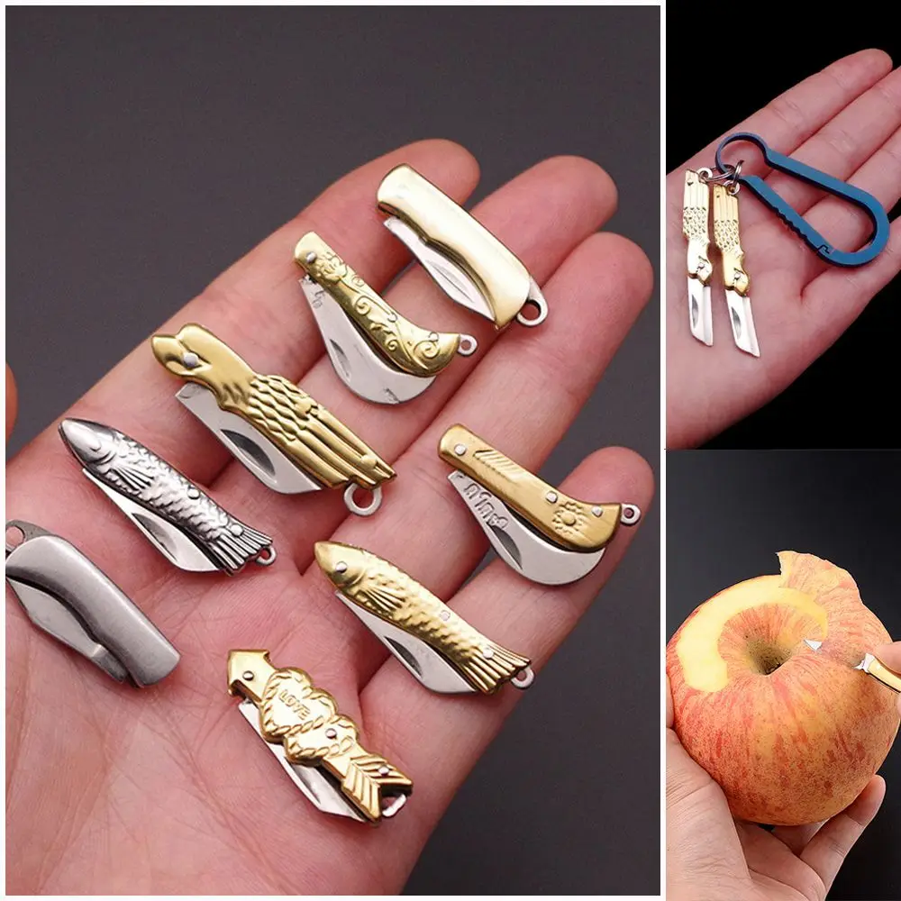 Mini Coltello Pieghevole Portachiavi Multifunzionale Coltello Da Cucina In Acciaio Inossidabile Coltello Da Unboxing Espresso Portatile Strumento Di A