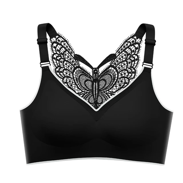 Leopard Front Closure Bra Wireless Beauty Lace Back Bras For Women