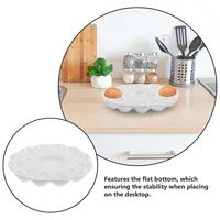 Easter Egg Tray Deviled Serving Platter Seafood Pantry Clear Ceramic Dish Recipes 2