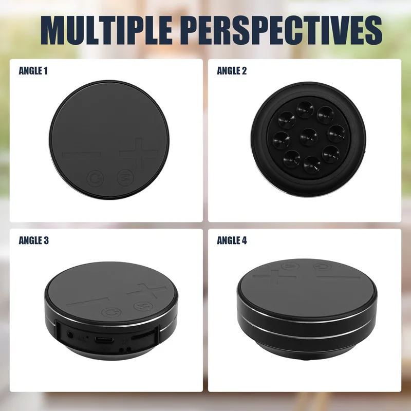 Bone conduction speaker showing compact size and USB input.