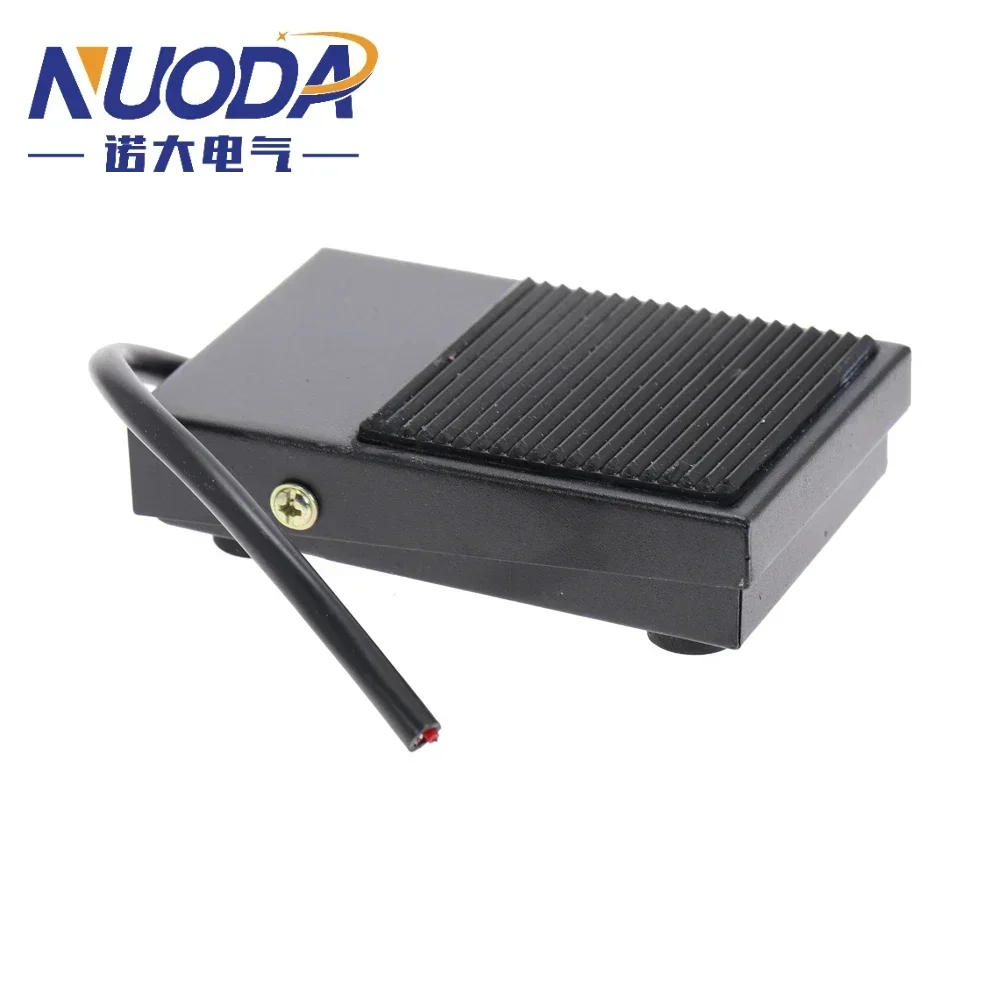 Controlador de pé Interruptor com Tampa de Metal Pedal Auto Reconjunto Heavy Duty Front End Push Antiderrapante com Linha 10a 250 Tfs1 1pc