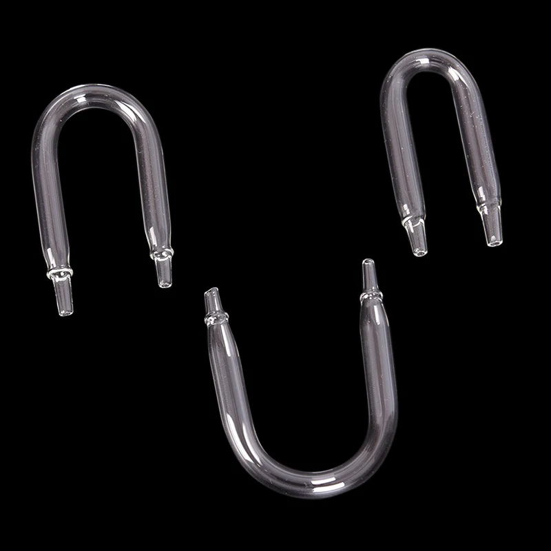 Aquarium U-Shaped Glass Air Pipe Connector for Co2 and Oxygen Systems