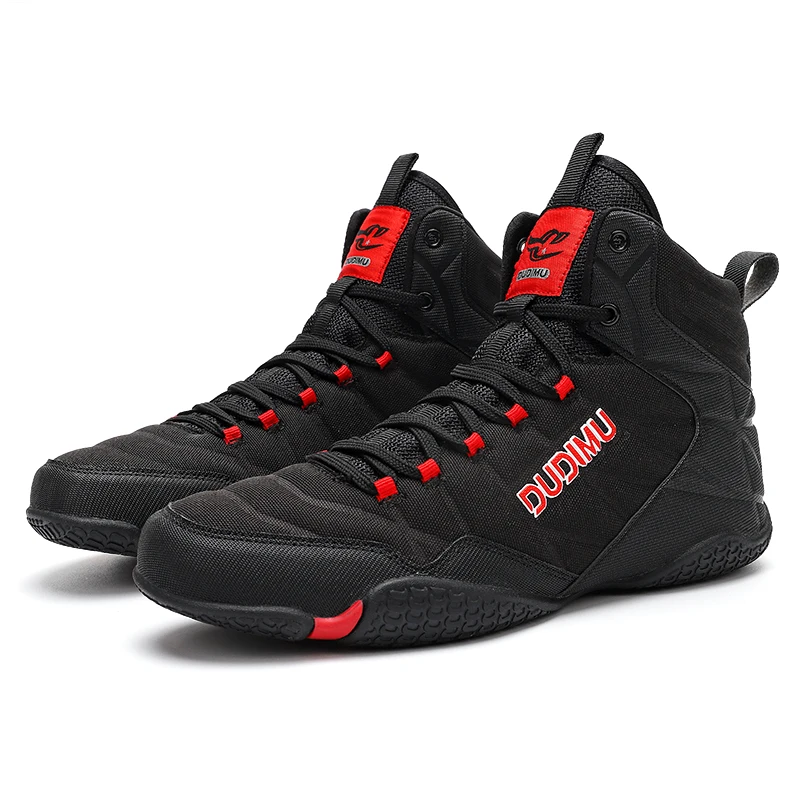 Unisex Professional Wrestling Boots Boxing Shoes Men's Women's Wearable Fighting Shoes Couple Wearable Comfortable Sneakers