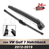 Wiper 11" Rear Wiper Blade & Arm Set Kit For VW Golf 7 Hatchback 2012-2019 2013 2014 2015 2016 Windshield Windscreen Rear Window 1