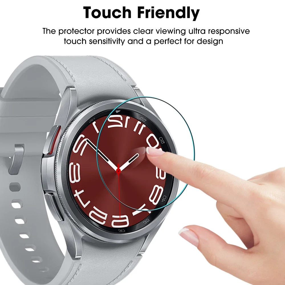 Screen Protector For Galaxy Watch 6 Active 2 3 4 6 Classic 5 Pro Tempered Glass Protective Film for Samsung Gear S2 S3 Frontier images - 6