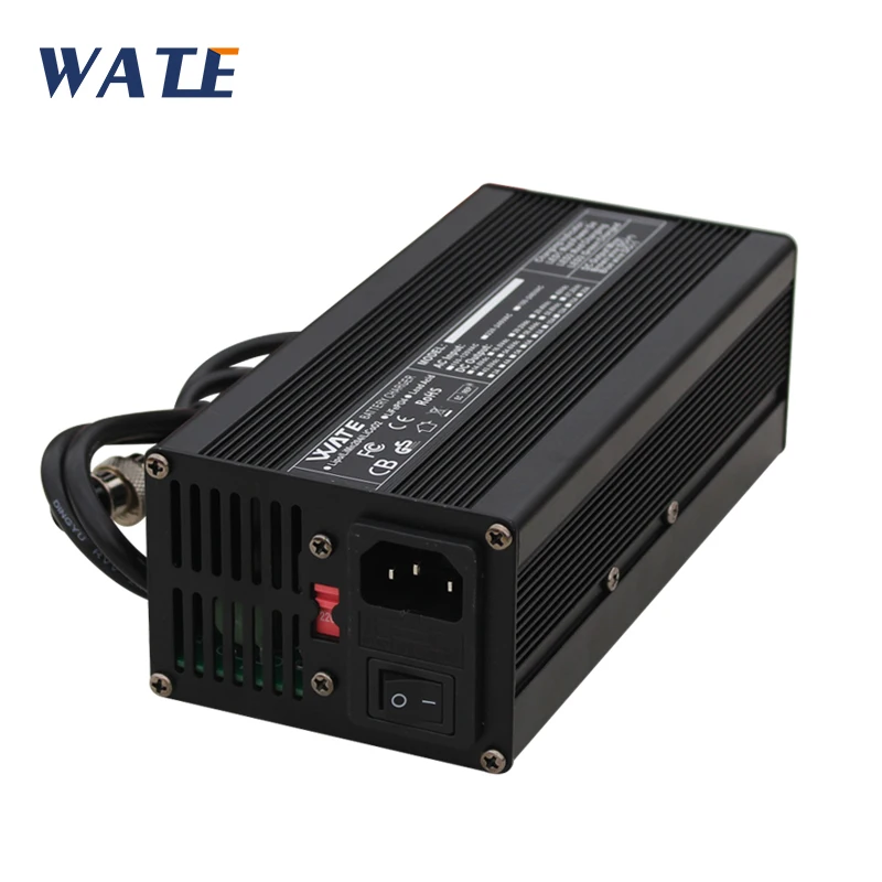 Carregador de 50.4v 10a é Apropriado para a Ferramenta Elétrica Robô Interruptor Largo da Tensão da Bateria de Lítio 44.4v 12s do Veículo Elétrico com fã o