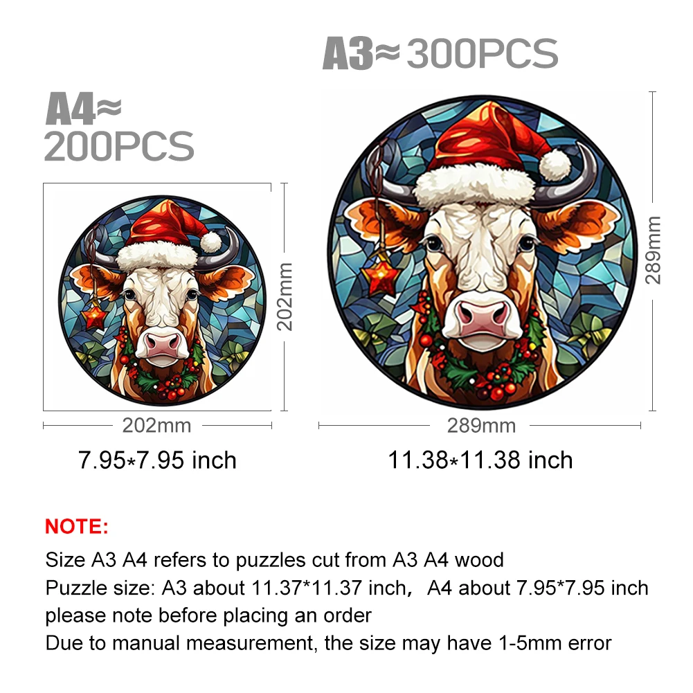 Рисунок 3 - Счастливого Рождества пазл корова