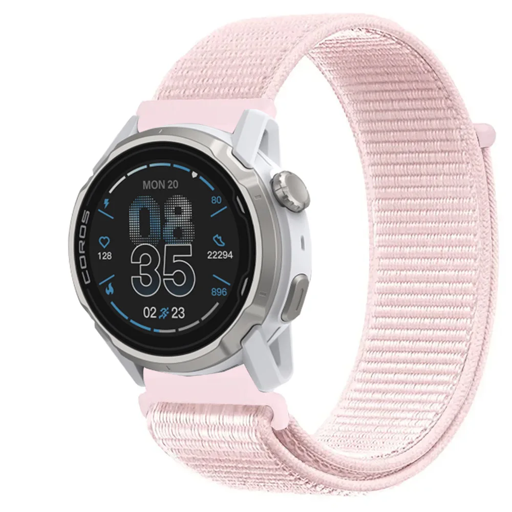 Breathable Nylon Loop Watch Band with Adjustable Fit, 20/22mm