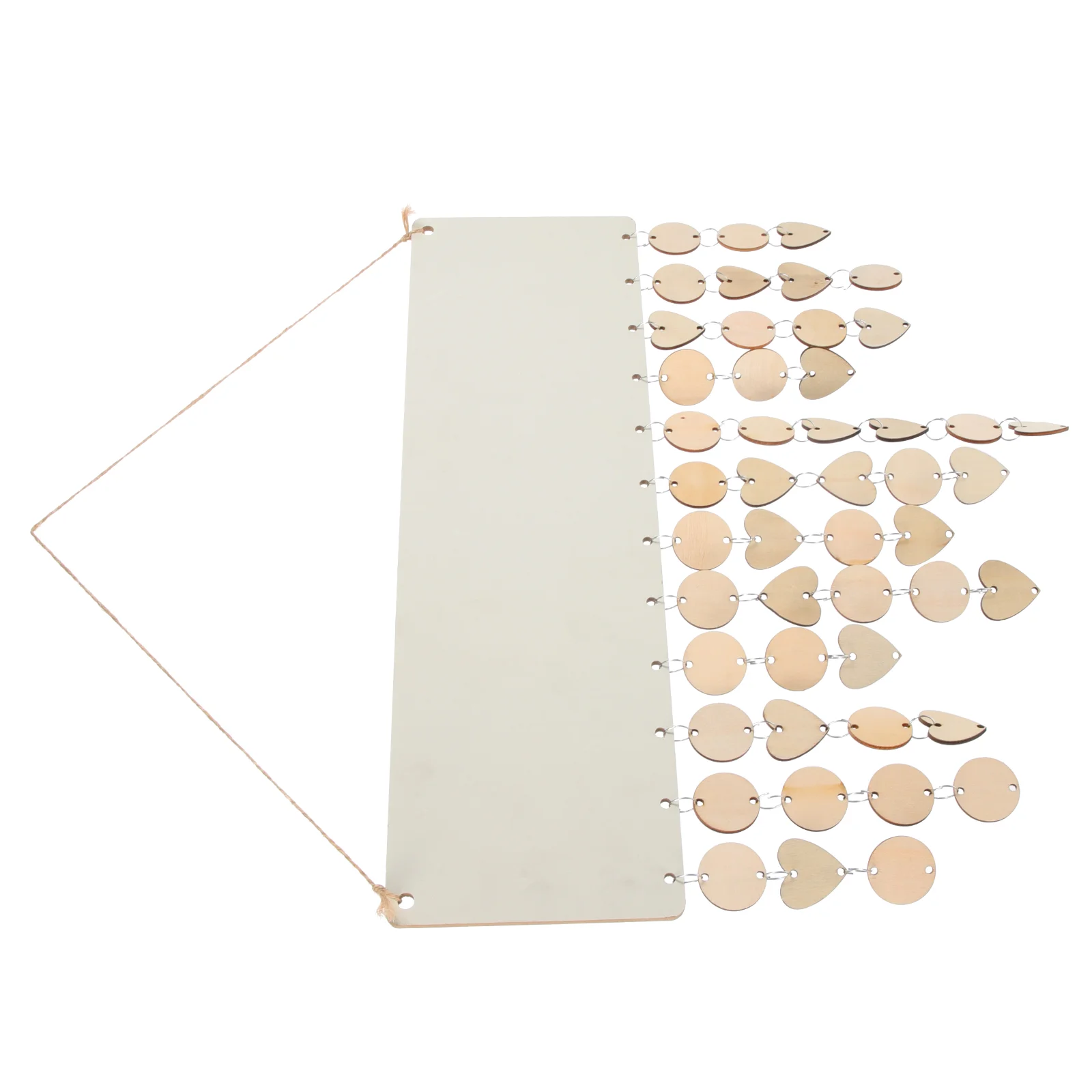 

Birthdays Calendar Set Blank Hanging Plaque DIY Wood Slices Pendant Wall Birthday Reminder