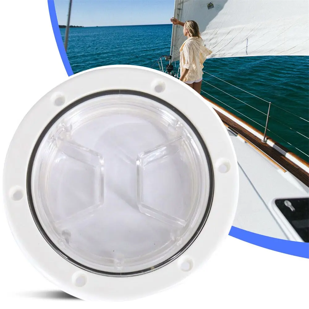 Cruise Ship Yacht Round 4/6 Inch Non-Slip Access Hatch Marine Boat Deck Cover Lid Sailing Inspection