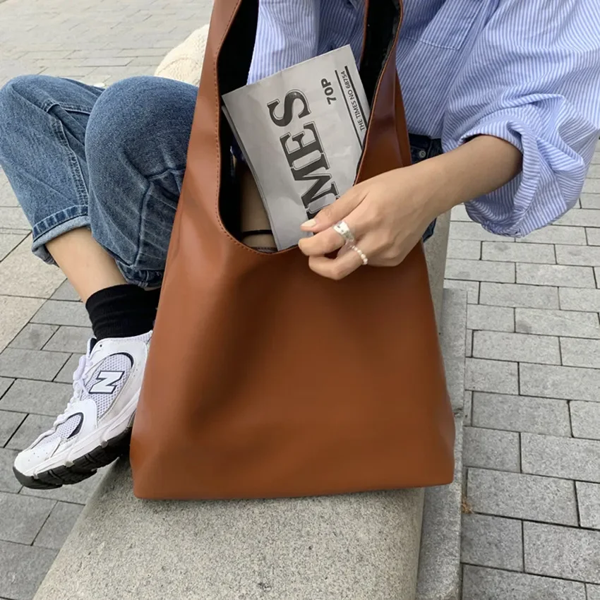Shoulder Bag pu leather shoulder bag,shoulder bag,leather handbag,womens bag,womens shoulder bag Women PU Leather Tote Handbag Female Shopping High Capacity Totes