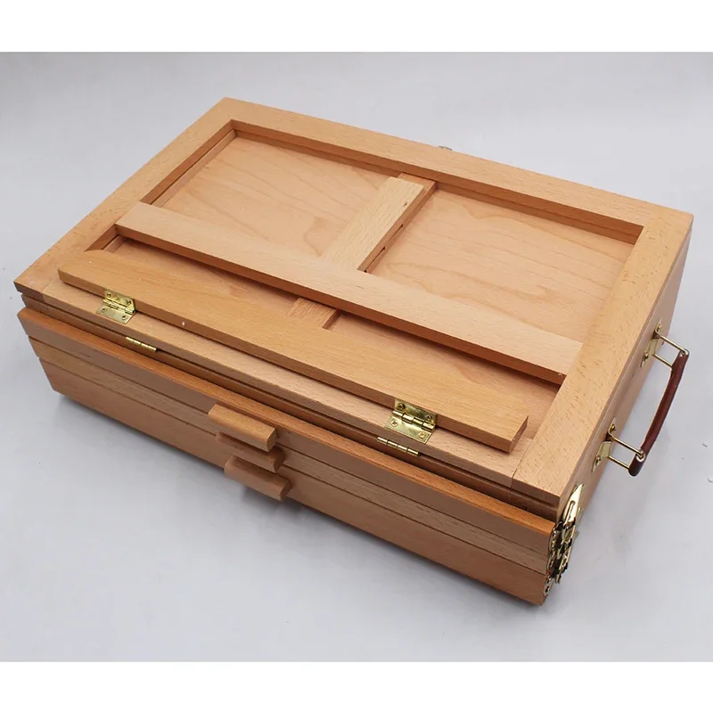 Sketch easel wooden easel wood table easel 3-Drawer Storage Box for Markers