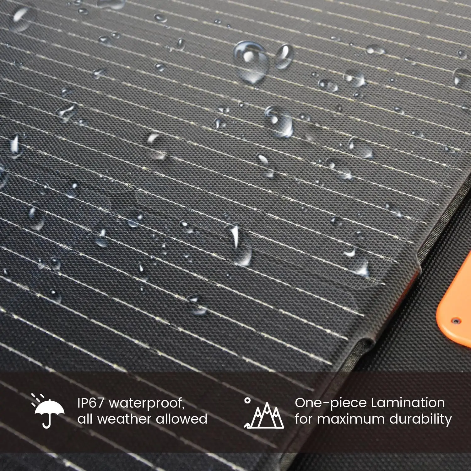 Solar Panel 200 Watt Foldable 200W Solar Cell Solar Charger for Power Station Waterproof w/Adjustable Kickstand 8mm Connector 4