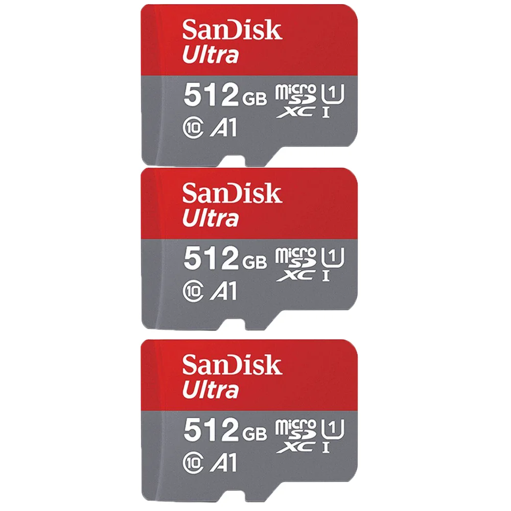 SanDisk 3 pcs sell 256GB micro SD A1 Ultra Memory Card SDXC UHS-I 120M/s 16GB 32GB 64GB 128G 400G 512G 1TB TF Card carto memoria 4gb sd card Memory Cards