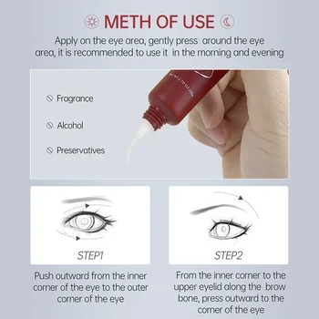 Instant Eye Bag Removal Cream Collagen Anti-Wrinkle Fade Fine Lines Anti Dark Circle Firming Skin Puffiness Brighten Eye Care - Thumbnail 6