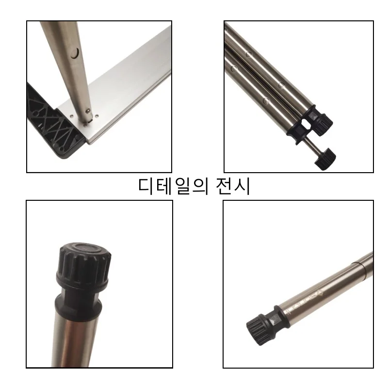 ポータブルigtキャンプテーブル脚、ステンレス鋼、5ギア、伸縮脚