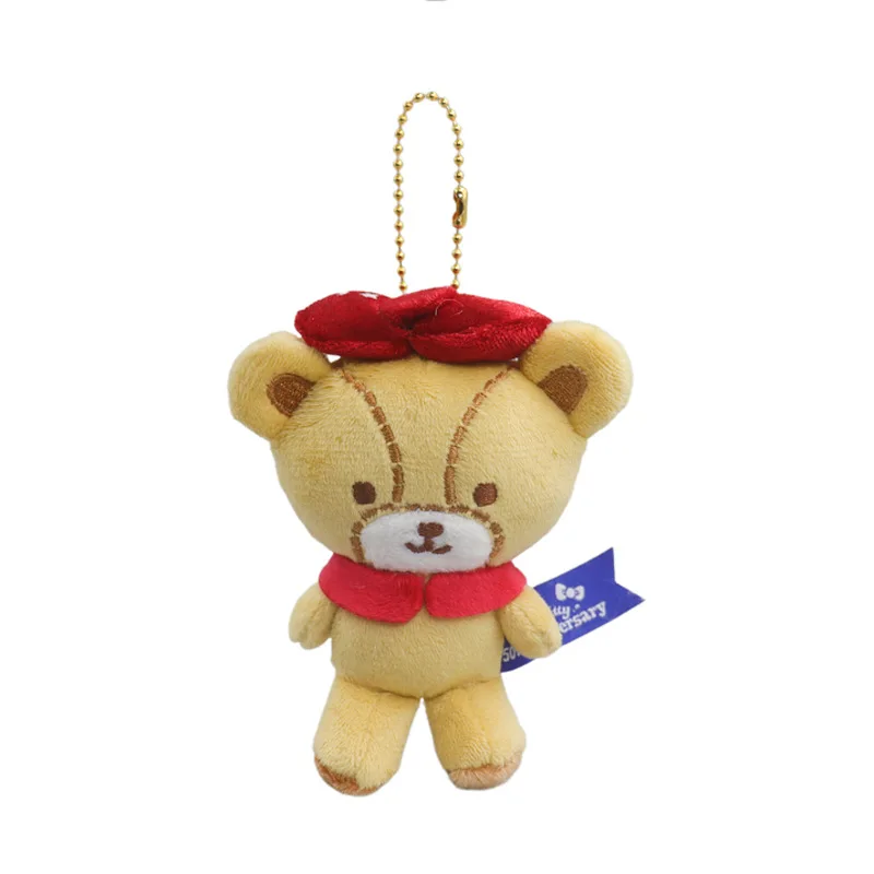 Kawaii Sanrio Hello Kitty 50Th Anniversary Plush Toys Tiny Chum Keychain Backpack Pendant Doll Girls Christmas Birthday Gift 5