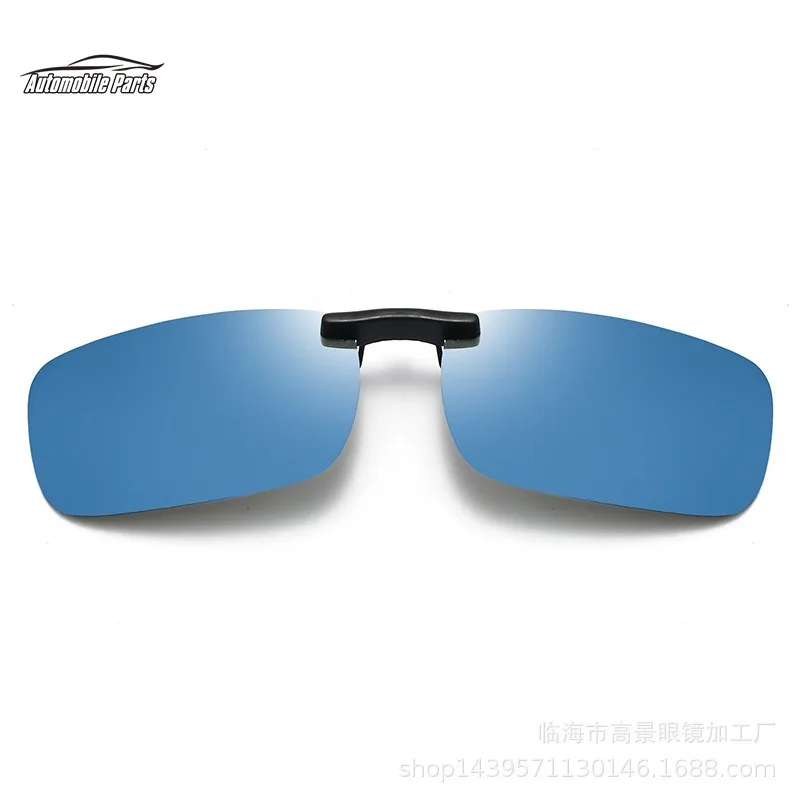 Flip-up Clip-on Sunglasses Polarized Sunglasses Metal Clip Rimless Prescription Glasses Driving Glasses 1 Pcs
