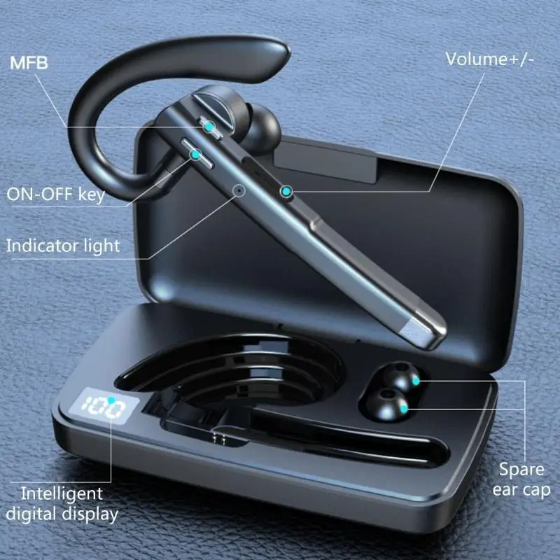 Wireless Bluetooth-Compatible Hands-Free Business Headset