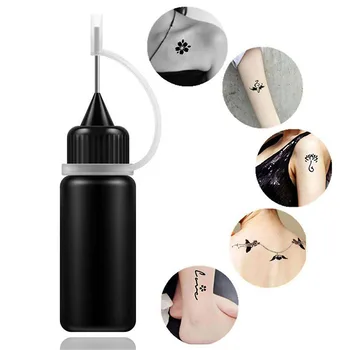 1/3/5 Coni di Henné Liquido per Tatuaggi Temporanei 10ml, Nero, Marrone, Rosso, Marrone, Stile Indiano, per Adesivi per Tatuaggi Temporanei e Body Paint