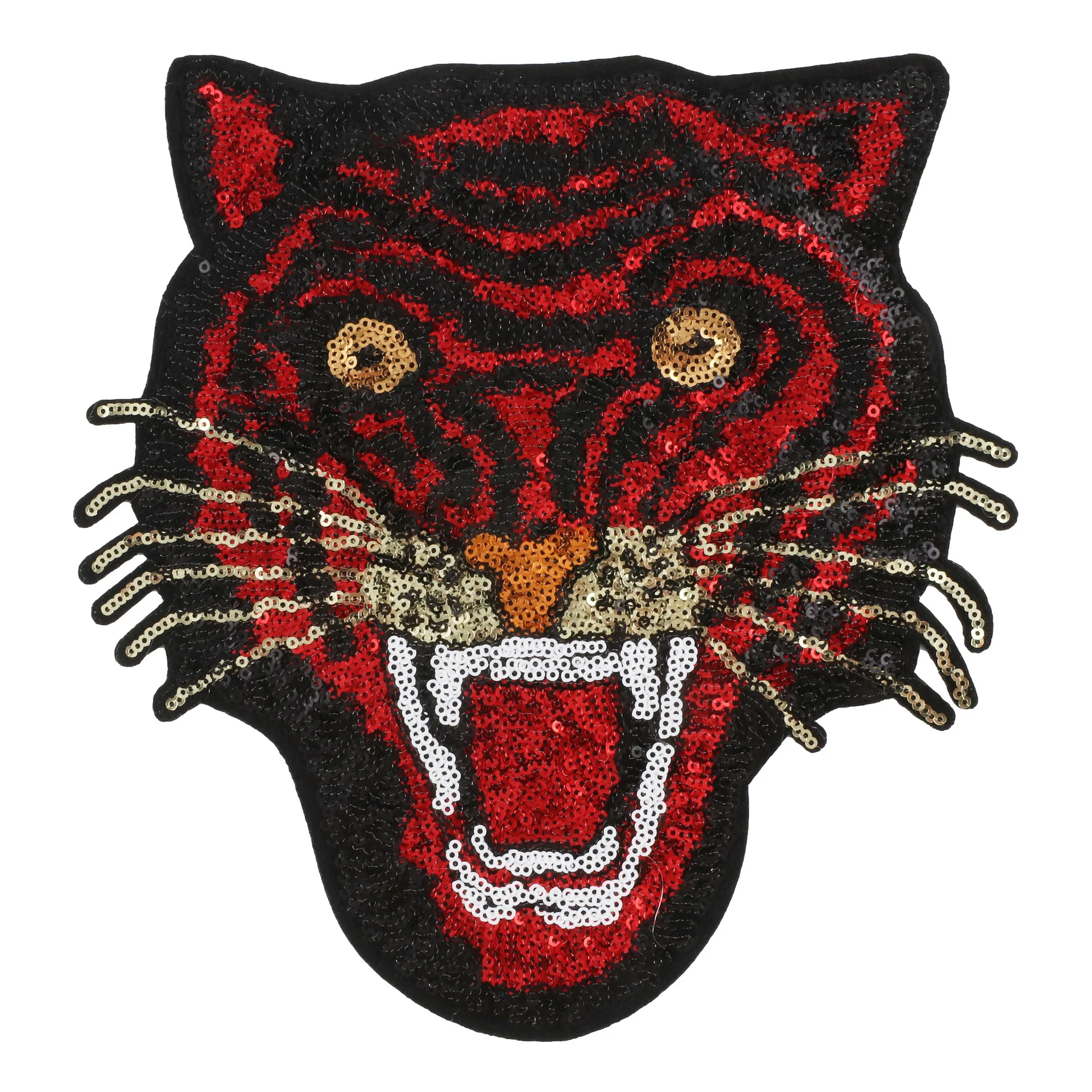 

Вышитая блестками вышивка утюгом нашивка большого размера голова зверя из крови аппликация нашивка на спину для мужчин куртка Сделай Сам Декор