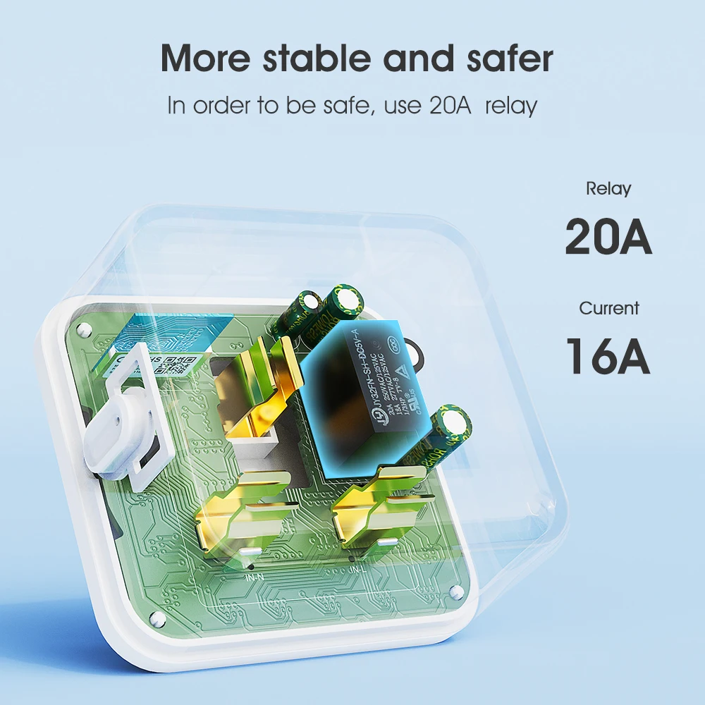 Tuya Smart Home Wireless WIFI Plug Socket UK EU US Universal 16A Travel Universal Conversion Socket Outlet Power Monitor Timer 3