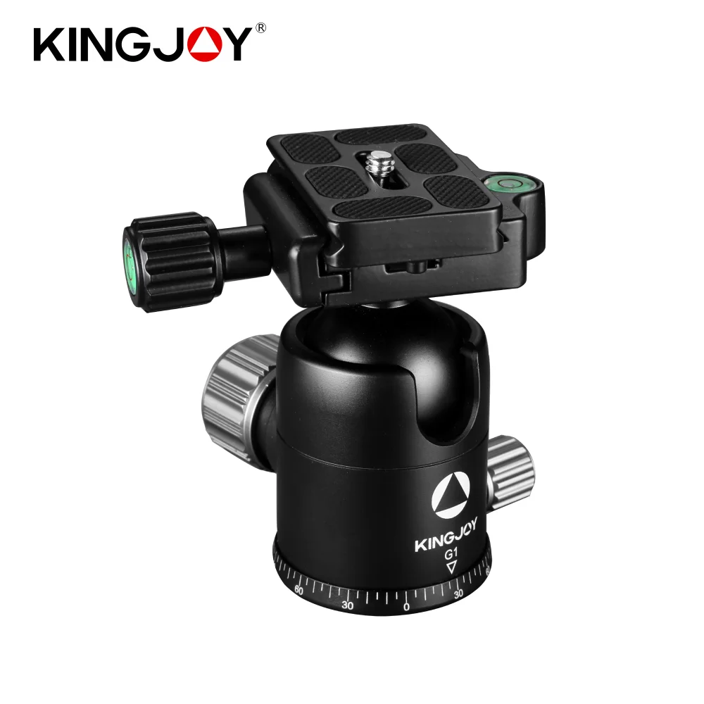 

KINGJOY G1 Ball Head Aluminum 360° Rotation Tripod Head Camera BallHead with 1/4" to 3/8" Screw Mount for Tripe DSLRs Monopod