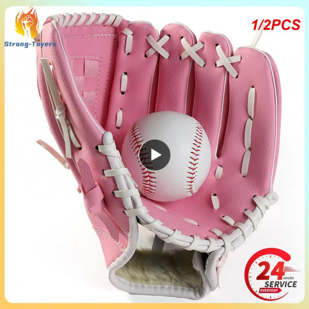 

1/2PCS Outdoor Sport Baseball Glove Softball Practice Equipment Size 9.5/10.5/11.5/12.5 Left Hand For Kids/Adults Man Woman