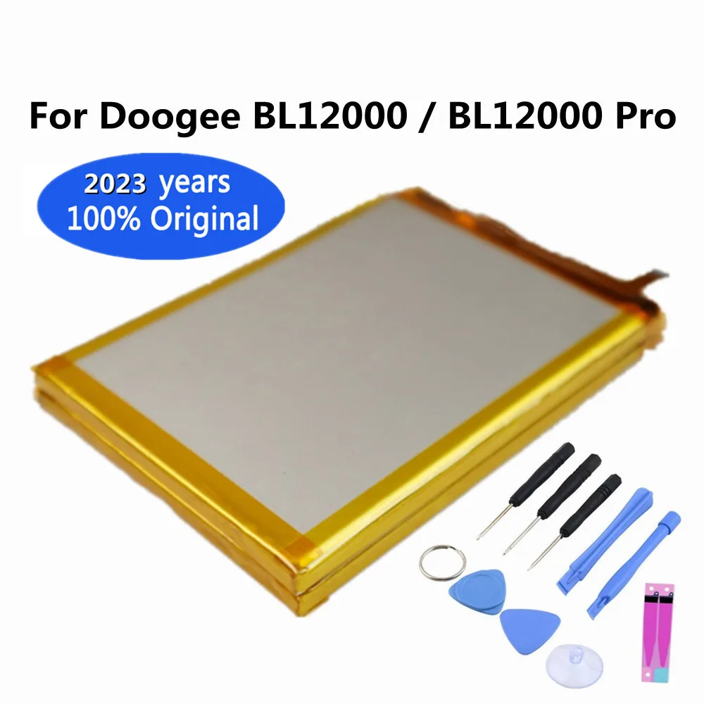 

2023 Years New 100% Original battery FOR DOOGEE BL12000 / BL12000 Pro 12000mAh 6.0 inch MTK6763T Replacement Bateria + Tools