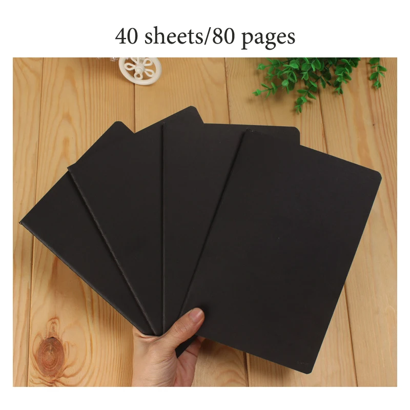 Cahier de notes spirale, 40 pages. Colour: black. Size: 40 pages