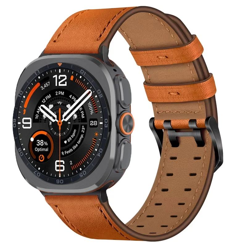 Premium Leather Loop Sport Bracelet for Smartwatch 47mm - Original Strap Replacement Band