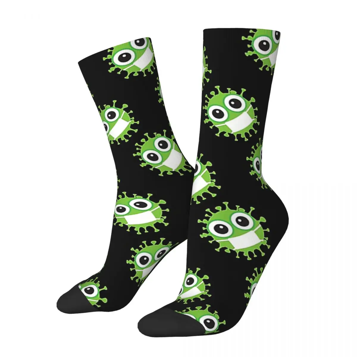 

Virus Socks Harajuku Sweat Absorbing Stockings All Season Long Socks Accessories for Unisex Birthday Present