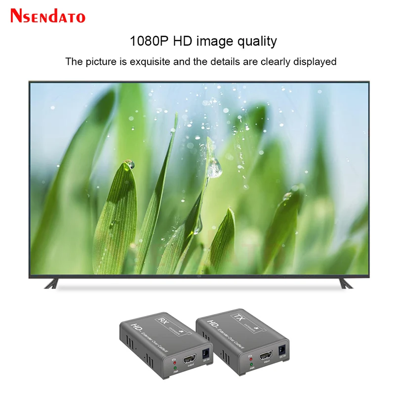 HDMI Extender 100M Over RJ45 Cat6 Ethernet Extender HDMI 1080P HDMI to RJ45 Network Cable Extender For STB DVD Camera PC Monitor