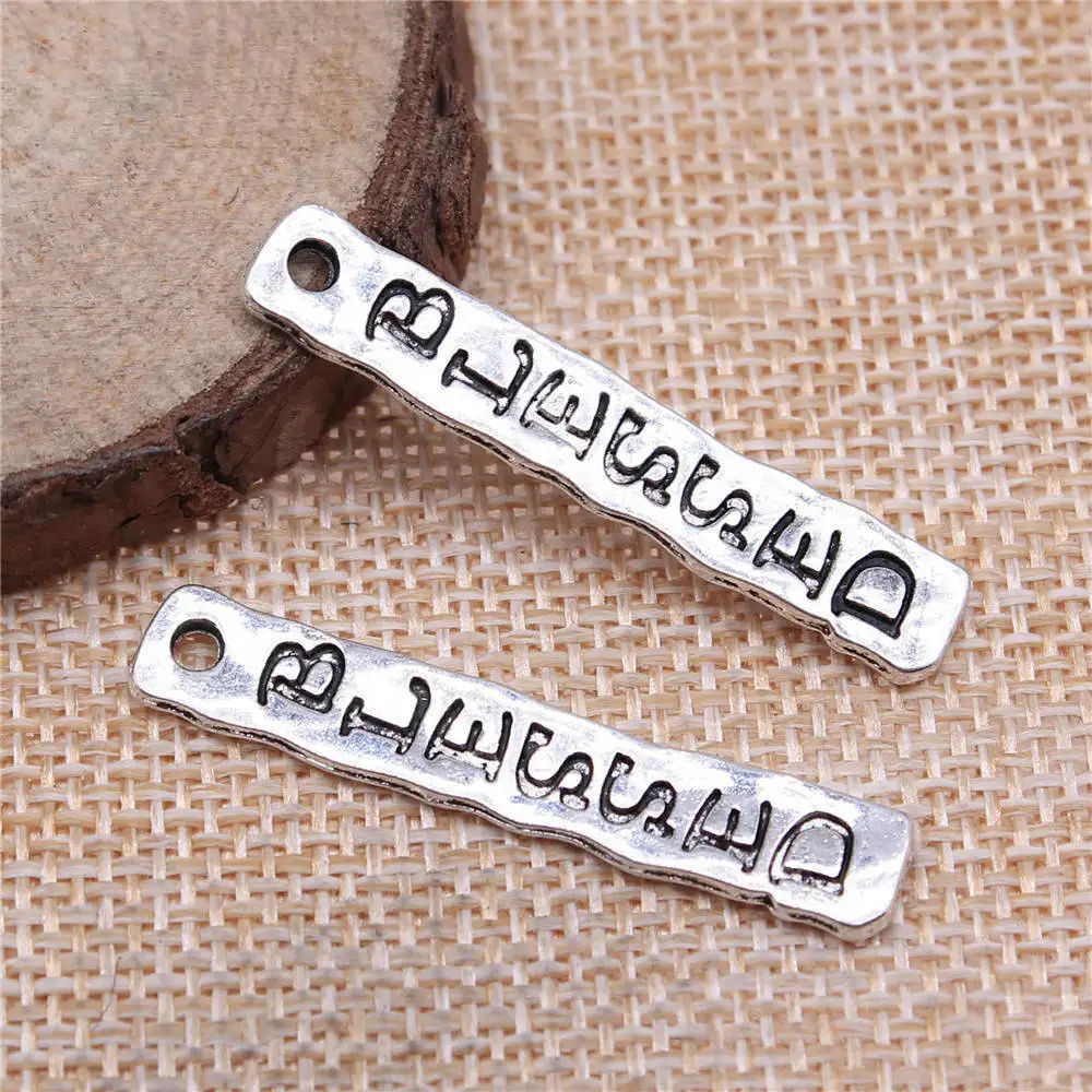 

Diy Accessories Blessed Charms Jewelry 40x7mm 5pcs
