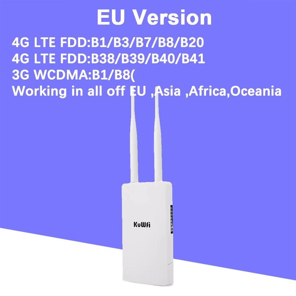 KuWFi 4G LTE Router, simkaart, wifi-router met simkaartsleuf, mobiele wifi-hotspot met lcd KuWFi 4G LTE Router, simkaart, wifi-router met simkaartsleuf, mobiele wifi-hotspot met lcd